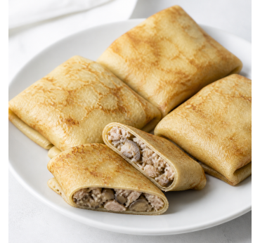 Блинчики с курицей и грибами, 1 кг
