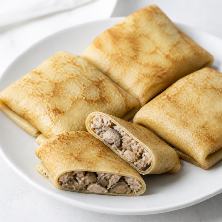 Блинчики с курицей и грибами, 1 кг