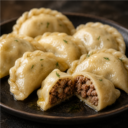 Вареники с мясом